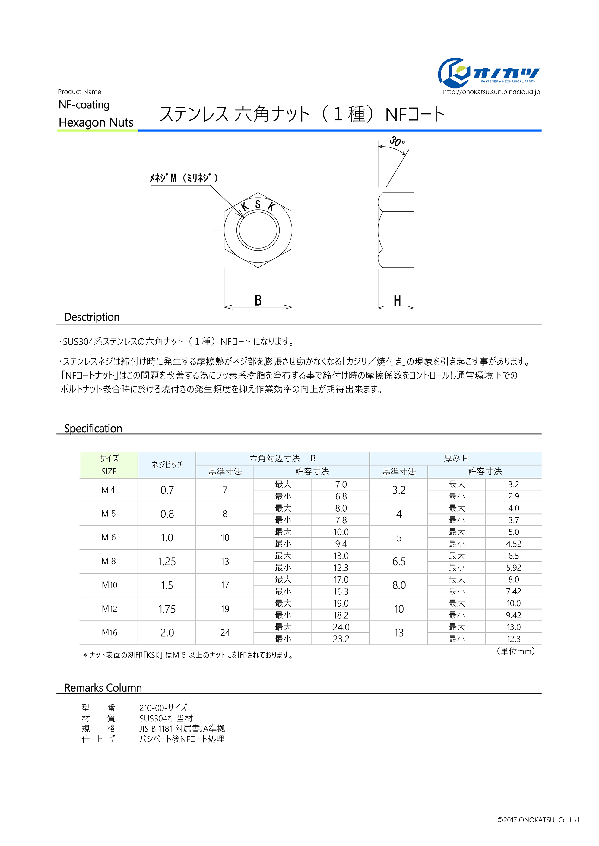 六角ナット ３種 SUS316L ﾅｯﾄ ＳＵＳ３１６Ｌ または標準 M18 生地 3ｼｭ